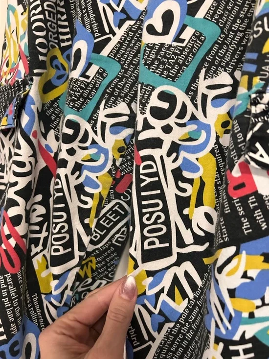 ✨💙 90s Vintage Bold Streetwear Graphic Cargo Pants 💫♥️ - Picture 4 of 13